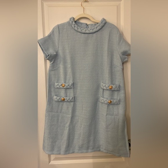 Women's Tweed Short Dress Crewneck - size Large - Picture 4 of 5